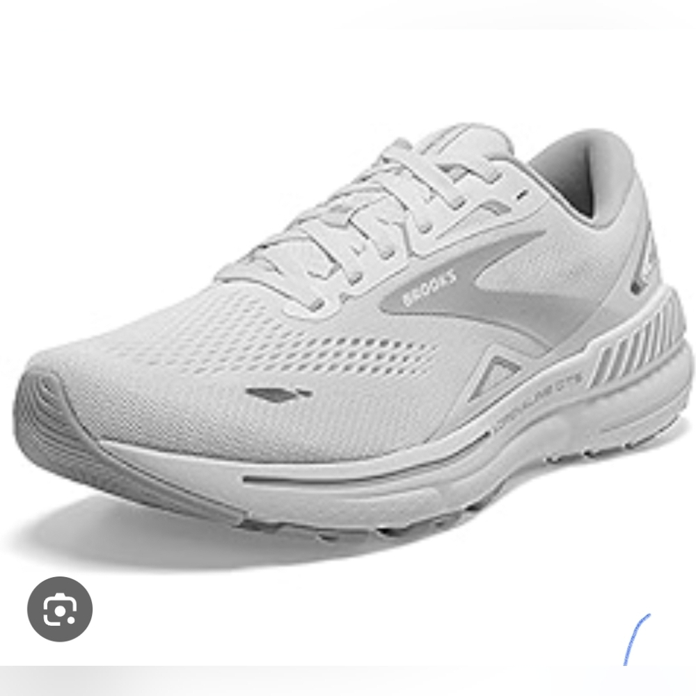 Brooks Adrenaline GTS 23 Running Shoes  White/Oyster/Silver Womans 9 Wide